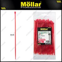 Gambar MOLLAR KT-25150 Kabel Ties 2.5 x 150 mm Merah 15 cm Tali Pengikat Nylon Cable Tie dari Mollar Kota Cirebon 1 Tokopedia