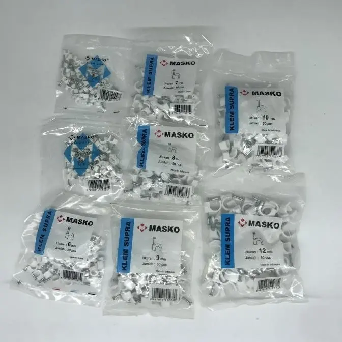 KLEM KABEL 4/5/6/7/8/9/10/12 MM KLEM PAKU BETON MASKO ISI 50 - 4MM