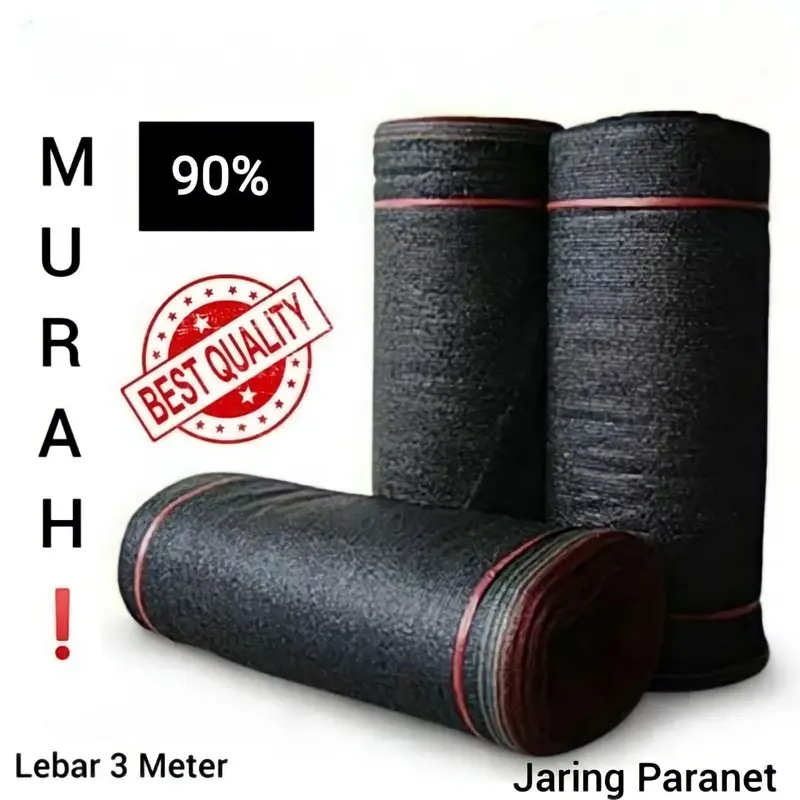 Paranet Lebar 3 meter 90% eceran jaring tanaman anti matahari Tomat 0