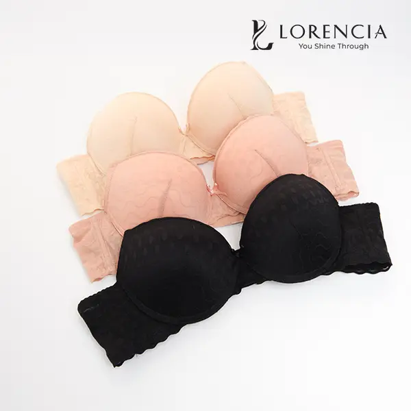 Lorencia mẫu áo ngực chất liệu ren cực kì thoáng khí tạo nên sự thoáng mát và dễ chịu cũng không kém phần cún hút, sang trọng nha mấy bà (tặng kèm móc treo chuyên dụng và hộp quà) TK-203 Kem Women Sen Bra Nữ Voi