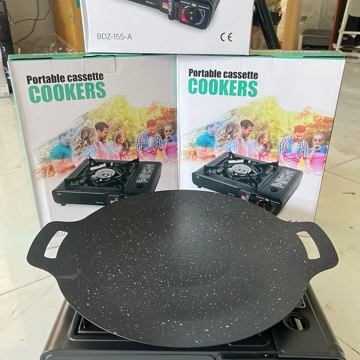 Com Bo Bếp Ga MiNi (Tặng 1 Chảo Nướng Đá) giá rẻ cho gia đình, chủ quán Nhậu, nướng , Lẩu