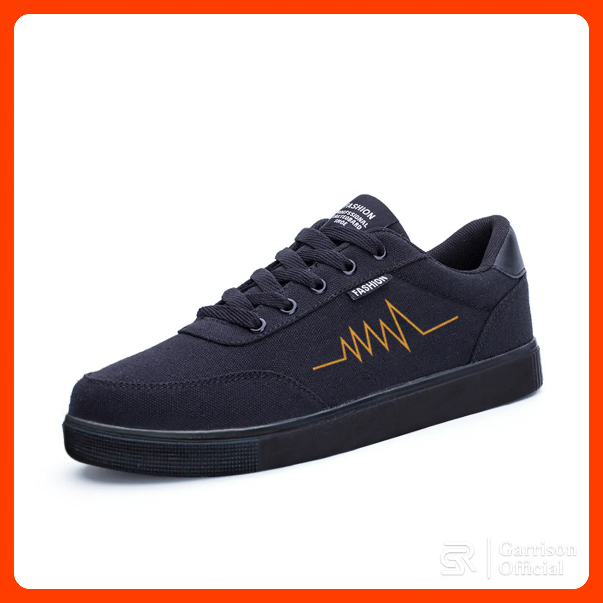 Giày Sneaker Nam Mũi Tròn Hoạ Tiết Đơn Giản Vải Canvas Thời Trang Trending 2025 Cao Su Đế Bằng Shoes Hoa