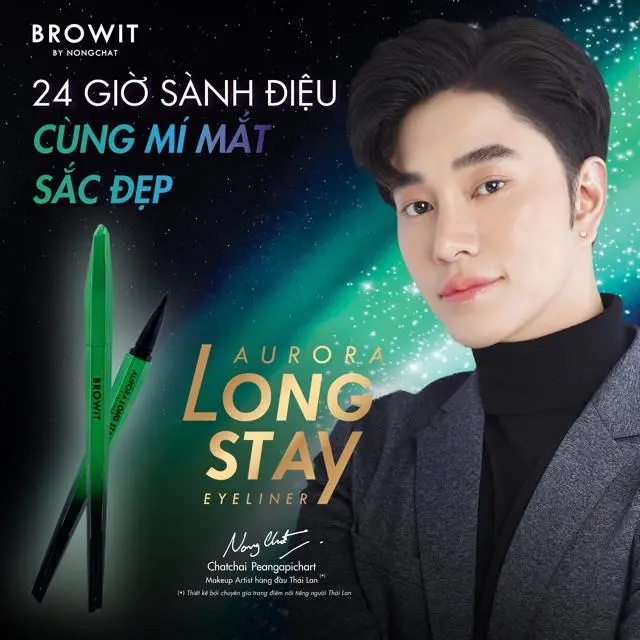 Bút Kẻ Mắt Lâu Trôi Browit Aurora Long Stay Eyeliner 0.5g Trang Điểm Mắt 0