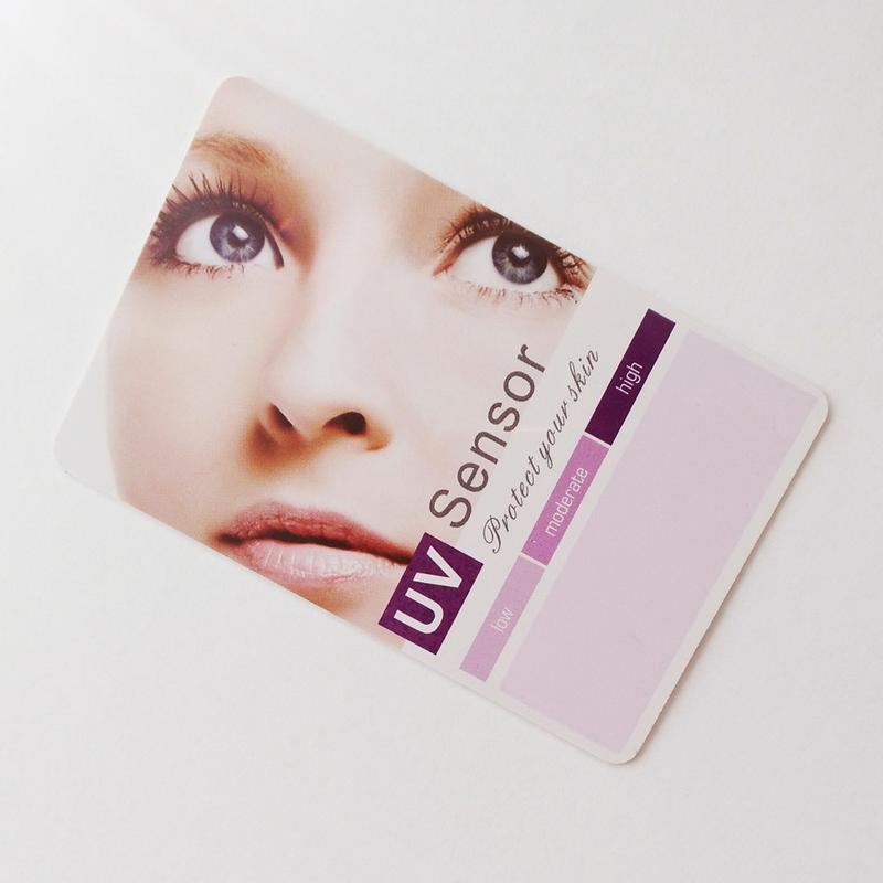Product Introduction of UV Test Card, Premium UV-C Test Card For Ultraviolet Radiation, UV Detection Stickers，PVC Plastic UV Card For UVB UVC Test 16