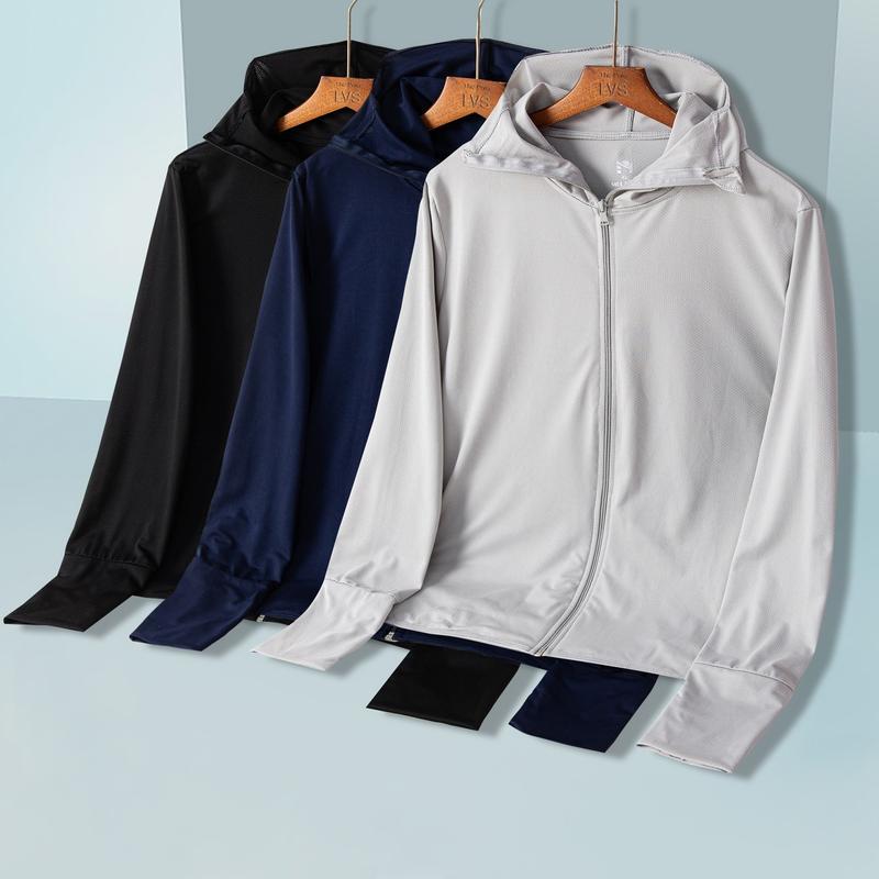 Áo chống nắng nam, áo khoác chống nắng nam vải  thun lạnh , lưới nách điều hòa siêu thoáng mát