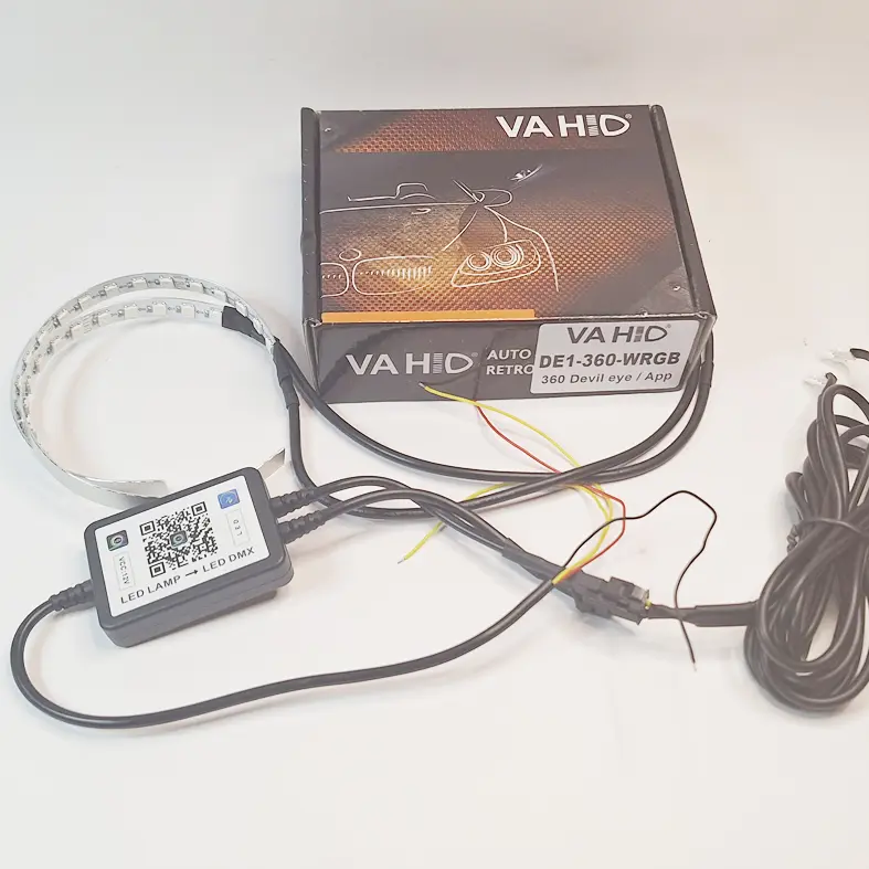 All New Demon RGB Matrix Welcome Light Sein Running | Devil Eyes 360 RGB Welcome Light | Lampu LED Demon Devil Eyes 360 RGB Merk Vahid | DE RGB Bluetooth Apps Andoid IOS Car Accesories 1