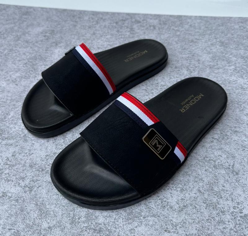 MUA DÉP KÈM THEO LỌ KEO Dép quai ngang M29 KẺ VIỀN ĐỎ KHÂU VIỀN chất liệu DA VÀ cao su cao cấp chống nước,chống trơn trượt bản đế CỨNG cao su đúc 3 phân kiểu dáng xu hướng bắt trend dành cho boy girl phố_dép quai ngang nam nữ đẹp Slipper DéP Đế Bằng