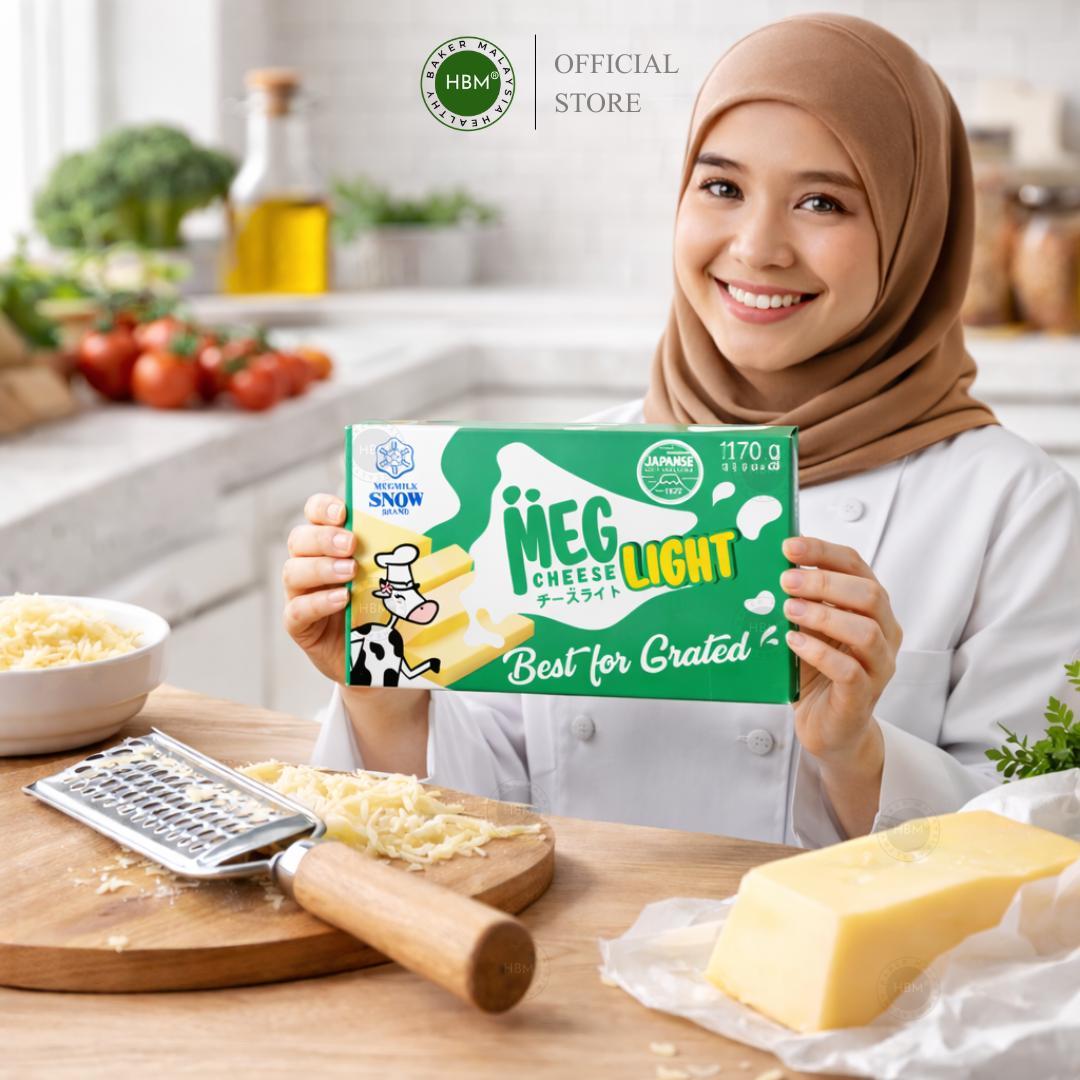 Meg Cheddar Cheese Light 170gm / Cheese parut / Pizza Cheese / ready ...