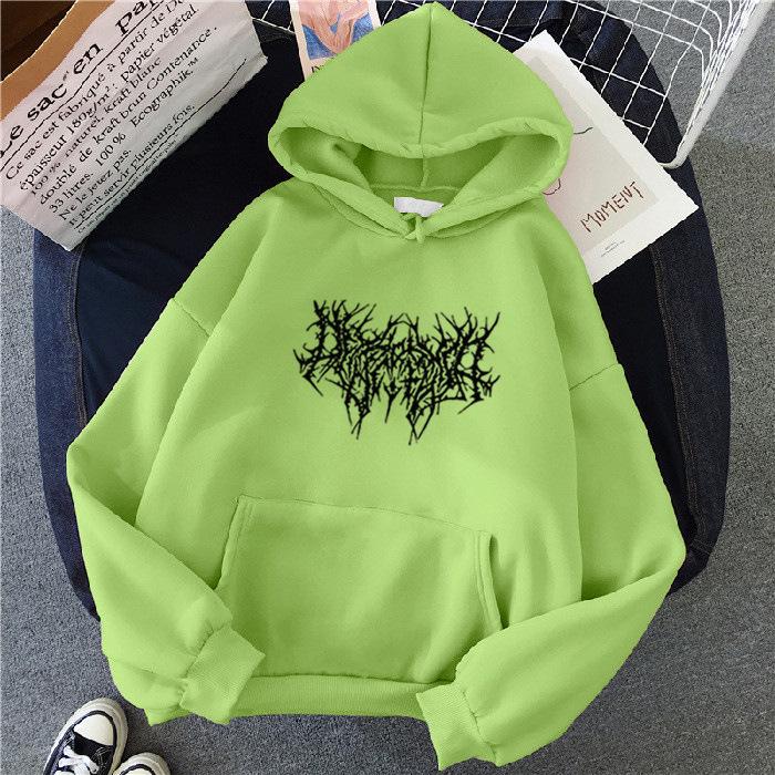 Product Introduction of 2023 Southeast Asia Hooded Sweater Women's Autumn New Korean Style Loose Women's Top Versatile Simple Student Fleece-lined 10