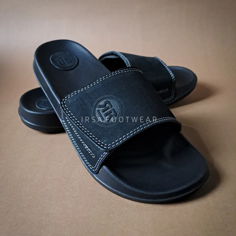 REZYREZ SANDAL KULIT ASLI GARUT / SANDAL KULIT / SANDAL PRIA / SANDAL SLOP / SANDAL SLIDE / BISA COD 7