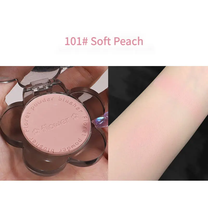 Má Hồng Hoa Mờ, Tự Nhiên, Ngọt Ngào, Mát Mẻ, Mang Xanh Biển, Tím, Đơn Sắc, Đỏ, Cosmetic bảngmắt 5