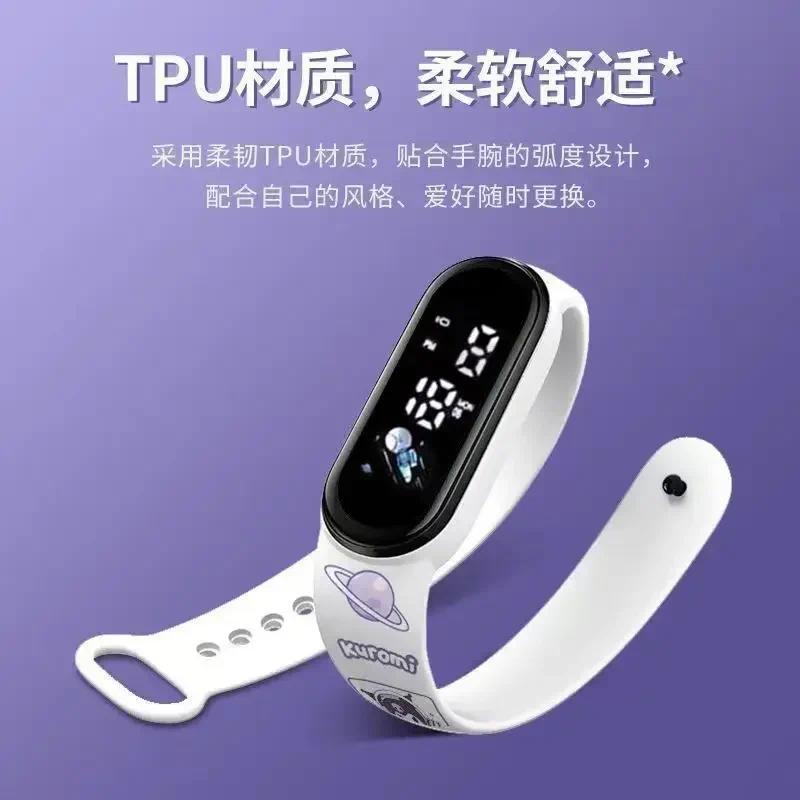 Product Introduction of 2024 New Mlnlso Sanrio Cute Kuromi Cinnamoroll Ins Cartoon Watch Strap Waterproof Student Toy Kids Electronic Watch Girl Gift 3