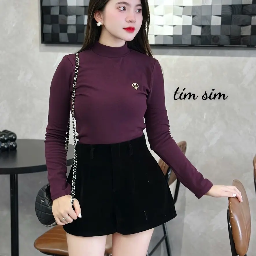 áo nỉ lông côtton cổ cao 4F