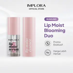 Implora Lip Moist Blooming Duo Serum & Essence Vitamin Bibir Perawatan