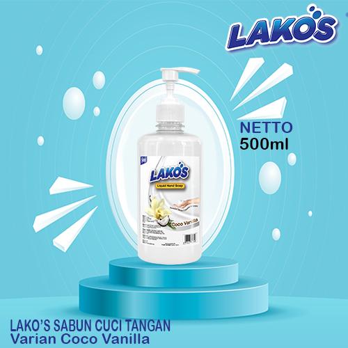Gambar LAKOS Sabun Cuci Tangan Aroma Coco Vanilla Botol 500ml dari Lakos Homecare_NEW Kota Administrasi Jakarta Barat Tokopedia