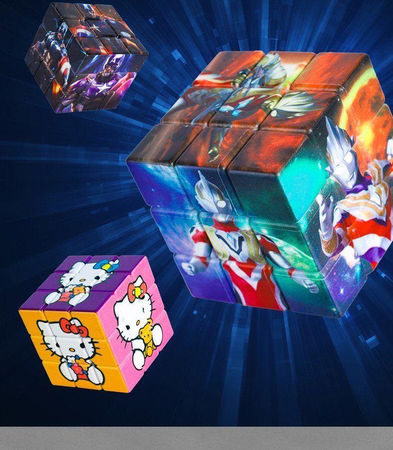 Product Introduction of Khối Rubik, Thứ Ba Siêu Nhân, Phát Triển Trí Thông Minh, Thích Hợp Cho Bé Trai Và Bé Gái, Thử Thách Khó, Trơn Tru, Đồ Chơi Giảm Căng Thẳng, Cho Trẻ Em 1