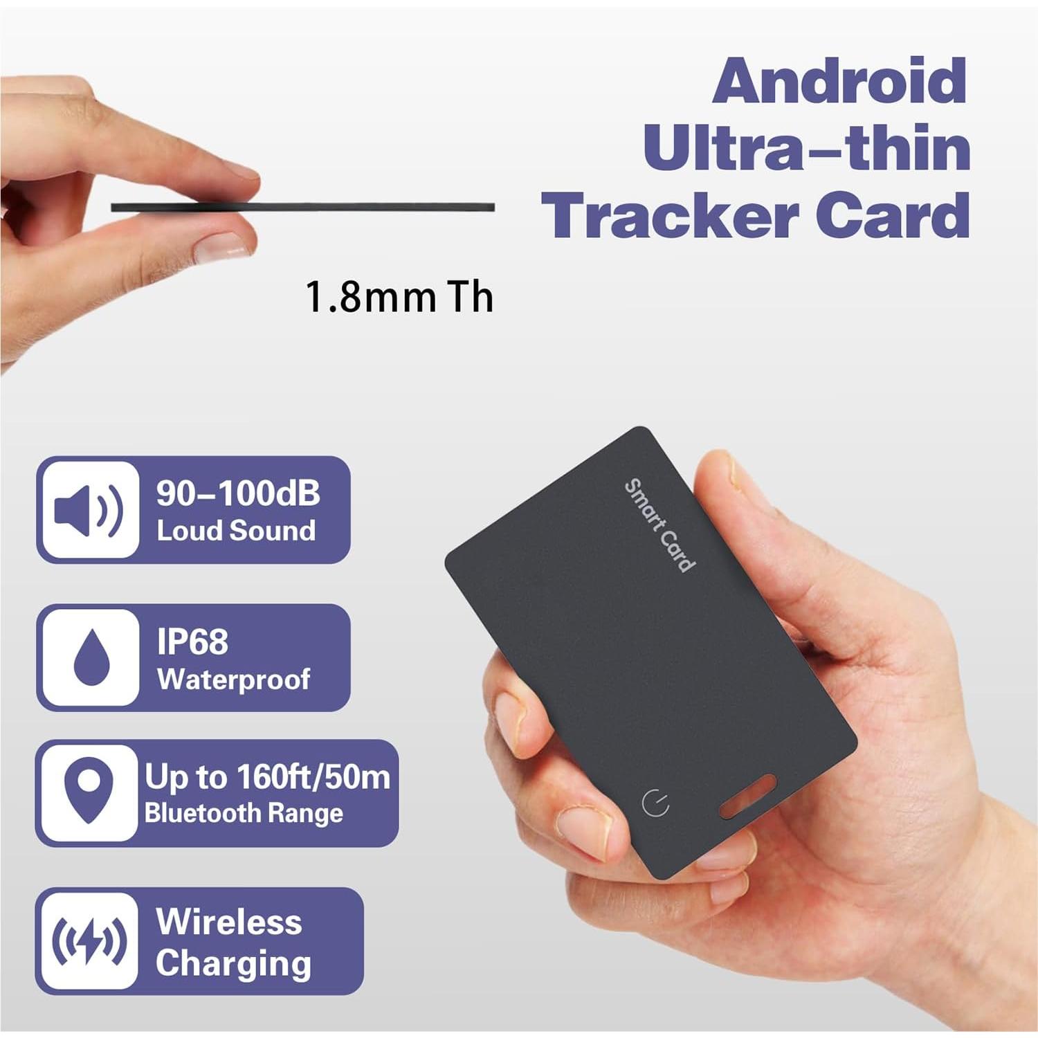 lim Wallet Tracker Card For Android - Ultra Thin Bluetooth Smart Tag Wireless Rechargeable For Wallet And Luggage Anti-Left - Image 2