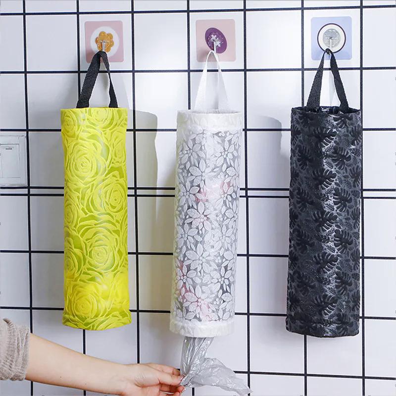 Product Introduction of Hanging Garbage Bag Storage Bag Kitchen Dispenser Garbage Wall Mounted Grocery Holder Home Organizers Storage Accessories 8