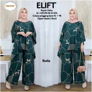 Daster Batik Oneset Setelan Pakaian Wanita Wakawaka Motif Elift Super Jumbo