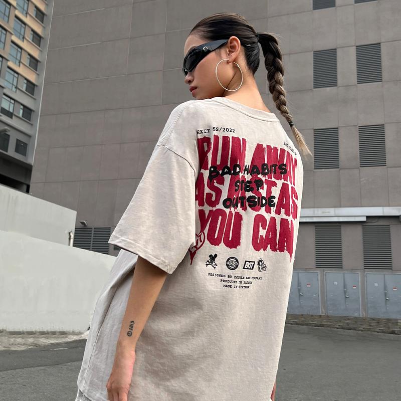 Áo Thun Unisex Bad Habits- RUN TEE -Local Brand Chính Hãng 9
