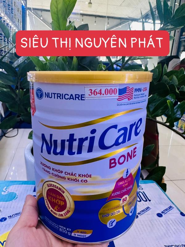 Nutricare Sữa bột Nutricare Bone Tăng cường Canxi cho người trưởng Thành lon 850g