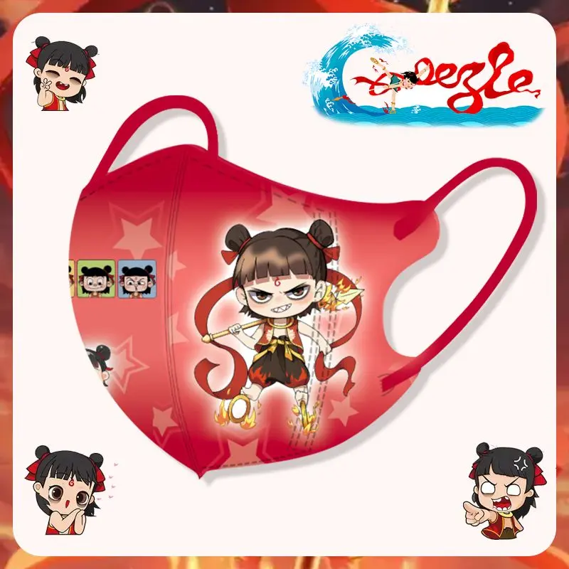 Mặt Nạ Trẻ Em, Nam Nezha Ao Bing 3D Ba Chiều, In Hoạt Hình, Đóng Gói Độc Lập, Bảo Vệ, Dùng Một Lần Và Thoáng Khí, Thiết Kế Dễ Thương, Được Phát Triển Năm 2025, Được Đánh Giá Với Mức 94%, [Không. Nhãn] 1