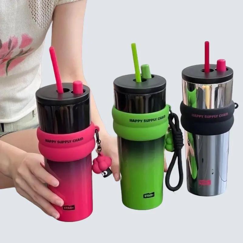 Bình giữ nhiệt TYESO Wonder 710ml, inox 316 cao cấp, kèm ống hút