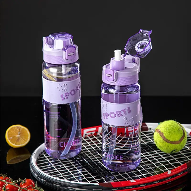 800ML/27oz Square Gradient Water Bottle, 1 Count Leak-proof Seal Water Bottle, Portable Drinking Cup for Outdoor Sports 5