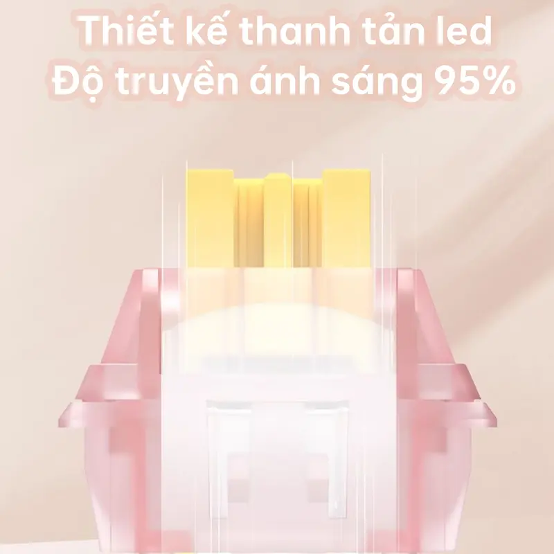 Switch silent Outemu Silent Peach V3, trục switch cơ học, giảm âm thanh, tiếng ồn 3