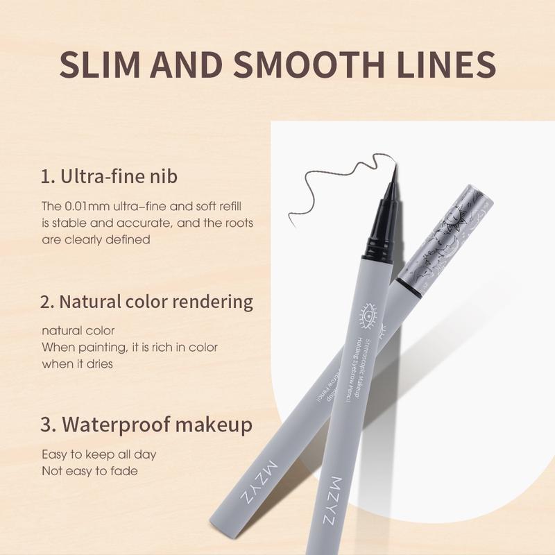 MZYZ 0.01MM Ultra Thin Liquid Eyebrow Pencil Super Fine Lying Silkworm Eyeliner Lasting Water Proof Water-based Eyebrow Pen Makeup Tool 7