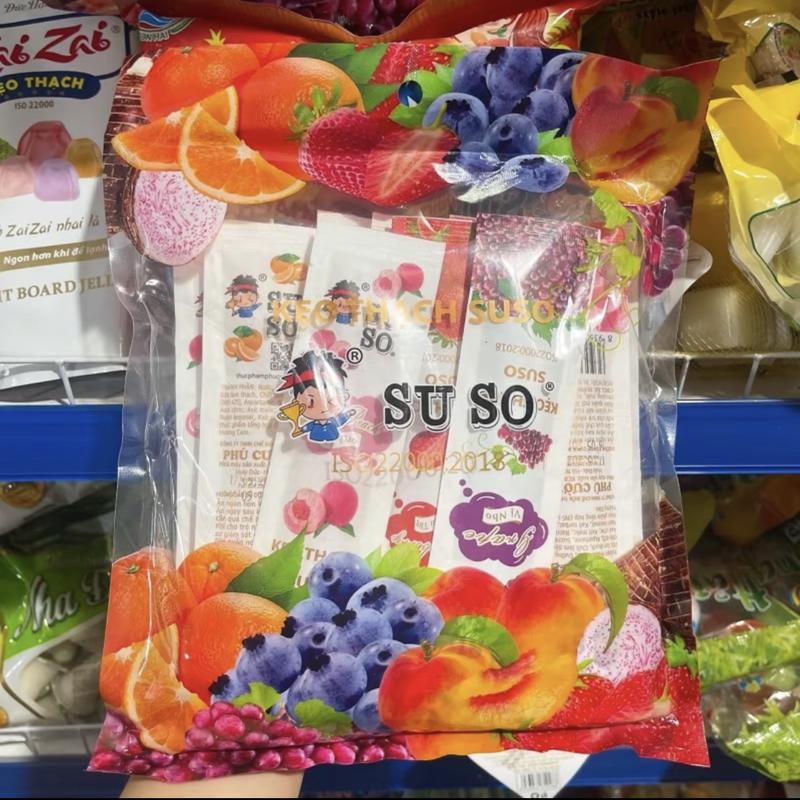 túi 800g thạch trái cây giòn dai Su So thơm ngon 4