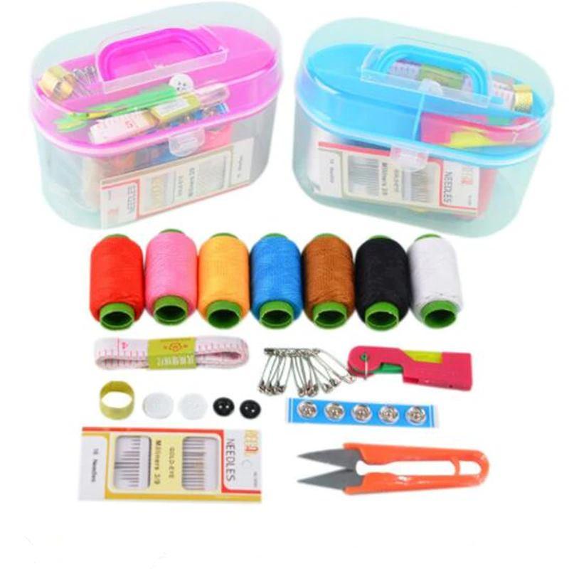 10 in 1 Sewing Kit Box Set Small Household Sewing Tools Portable ...