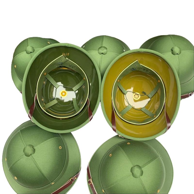  Mũ cối tàu siêu bền che nắng mưa cục chất màu xanh truyền thống có quai đeo tiện lợi 