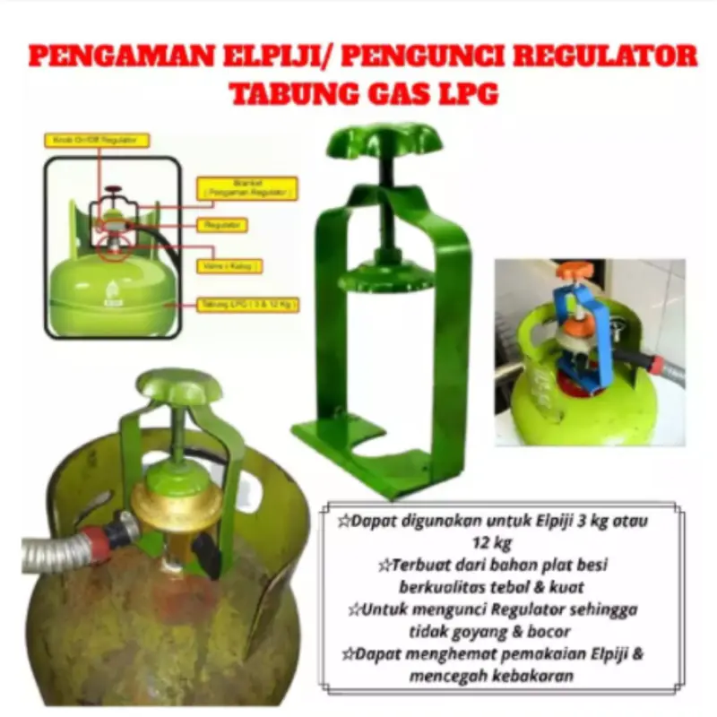 Alat Pengaman Regulator Tabung Gas 3 kg Dan 12 kg 0