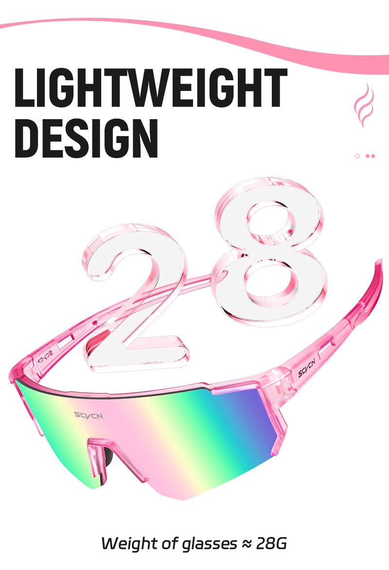 Product Introduction of SCVCN Fsshion Sunglasses Street Cycling Glasses Bike Men UV400 Sports MTB Outdoor Bicycle Women Sunglasses Multi Color Riding 6