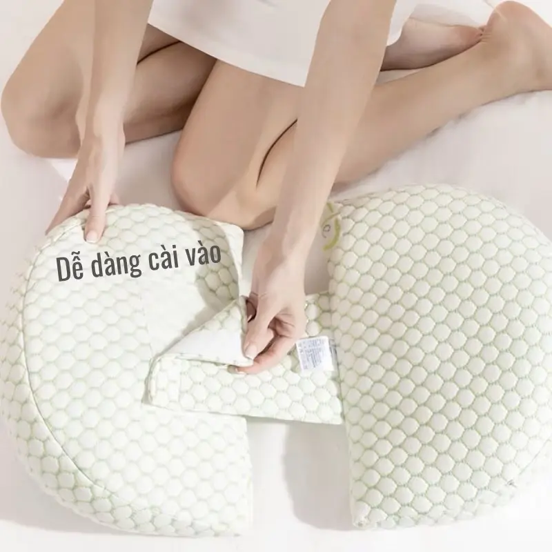Gối Mẹ Bầu Cánh Tiên Giảm Đau Lưng Hỗ Trợ Ngủ Ngon 7