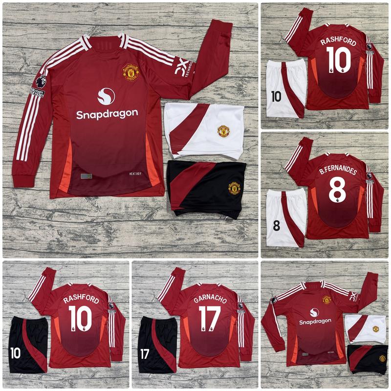 Bộ Quần Áo Bóng Đá Dài Tay Manchester United 2024 Vải Gai Thái Cao Cấp- TOP SPORT số bộ tuyển anh mùa