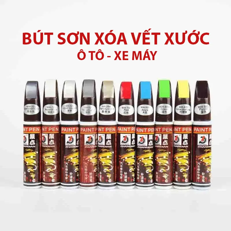Bút sơn vết trầy xước dăm cho ô tô xe máy. Bút sơn vết xước ô tô,Bút Xóa Vết Trầy Xước Sơn Xe Hơi Thông Dụng 0