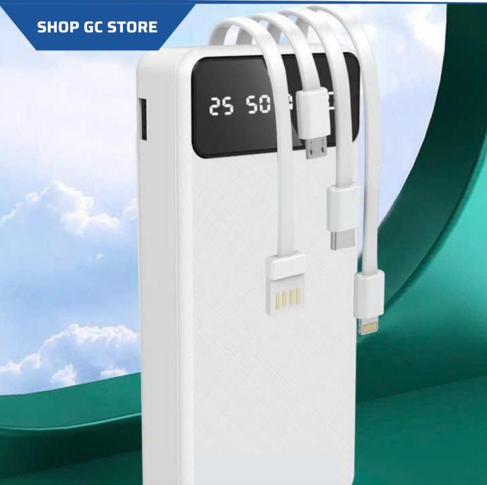  Sạc dự phòng  P700 P900 P301 hàng chuẩn đủ dung lượng pin tích hợp 4 dây sạc,có đèn led hiển thị pin tiện lợi khi dùng Titan 