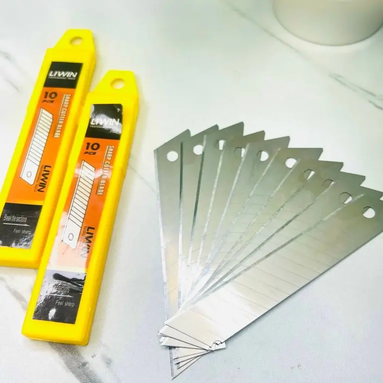 XẢ KHO hộp 10 lưỡi dao rọc giấy lưỡi thép SK5
