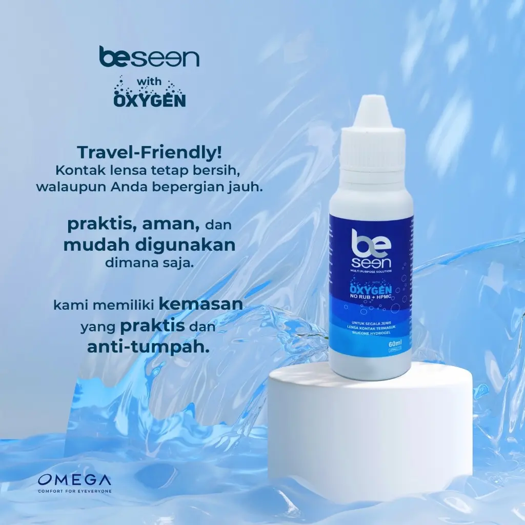 CAIRAN SOFTLENS / PEMBERSIH SOFTLENS - BE SEEN WITH OXYGEN 60 ML