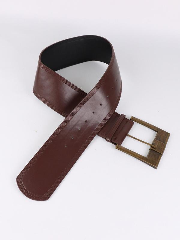 Women's Vintage Western Belt, Fashionable PU Leather Belt for Women & Girls, Casual Waistband for Jeans Trousers, Trendy All-match & Exquisite Belt for Birthday Gift 4