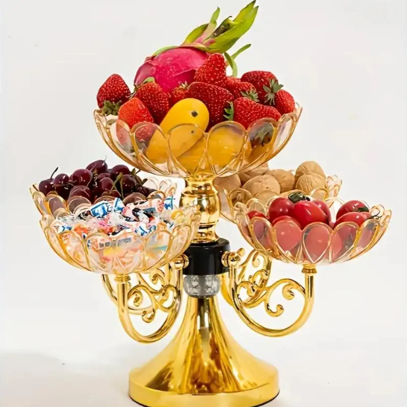 Fruit Plate, 1 Count   Fruit & Vegetable & Snack Storage   Basket, Household Fruit Plate for Home Kitchen Dining Room 4
