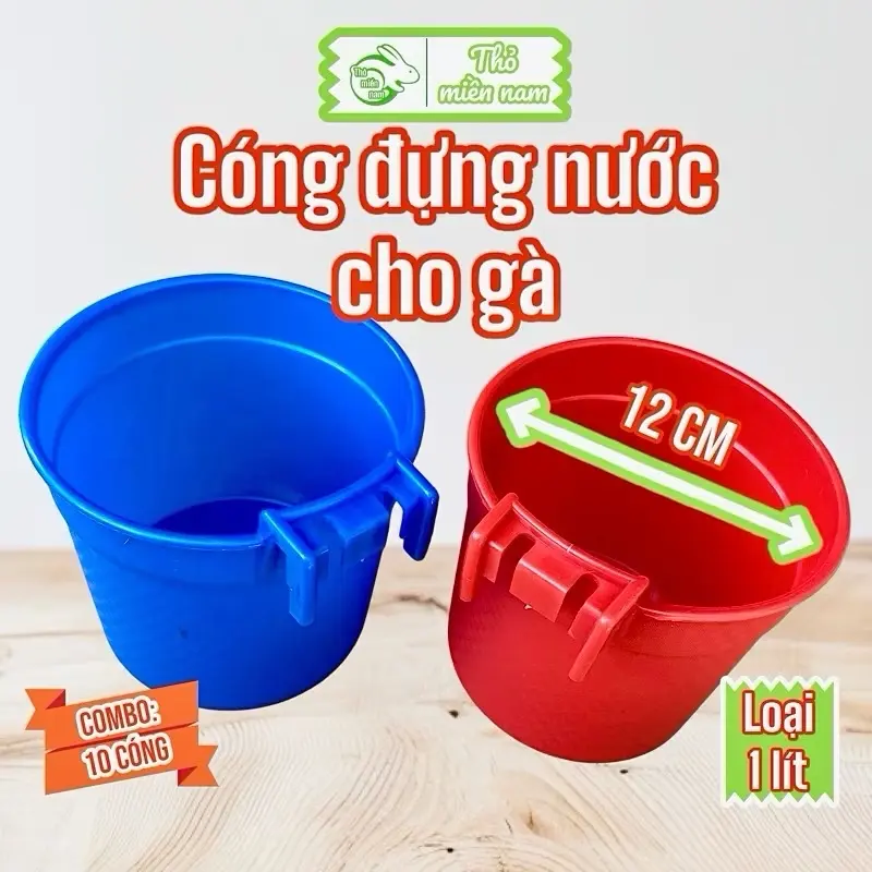 Cống đựng nước cho gà 0,5 lít và 1lít