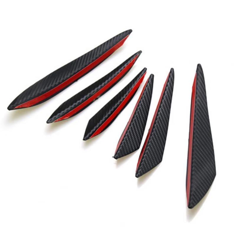 Product Introduction of 6 Pcs Car Spoiler Splitters Decorative Protect Vehicle Edge Car Tuning Canard Universal Front Bumper Lip Car Accessories 7
