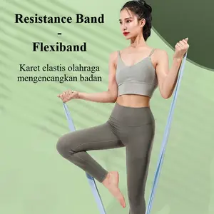 Miao Miao - Resistance Band - Flexiband - Tali Olahraga - Karet Latihan Yoga Gym Fitness Pilates