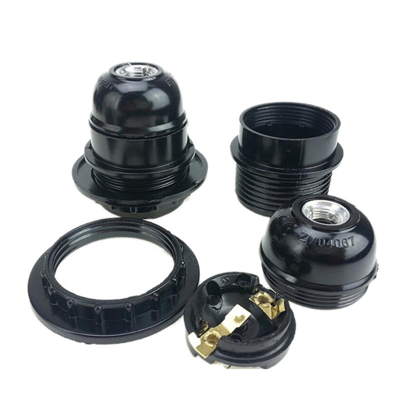 Black Period Style Screw E27 Light Bulb Lamp Holder Pendant Socket New ...