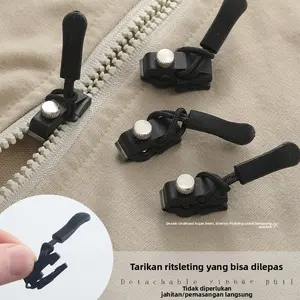 1-Zipper Pull Repair Tool Universal Replacement Metal Zipper Accessories for Backpacks, Jackets, Clothes, No-Tool Detachable Zipper