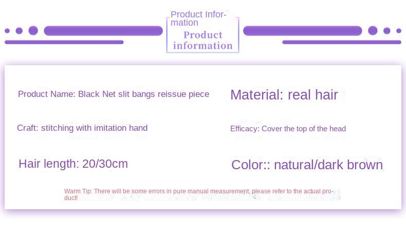 Product Introduction of 8*12 13*13 100% Human Hair Piece Black And Mocha Brown Hair Topper Hair Replacement Cover White Hair Breathable And Lightweight Wig Increase Hair Volume For Woman 12