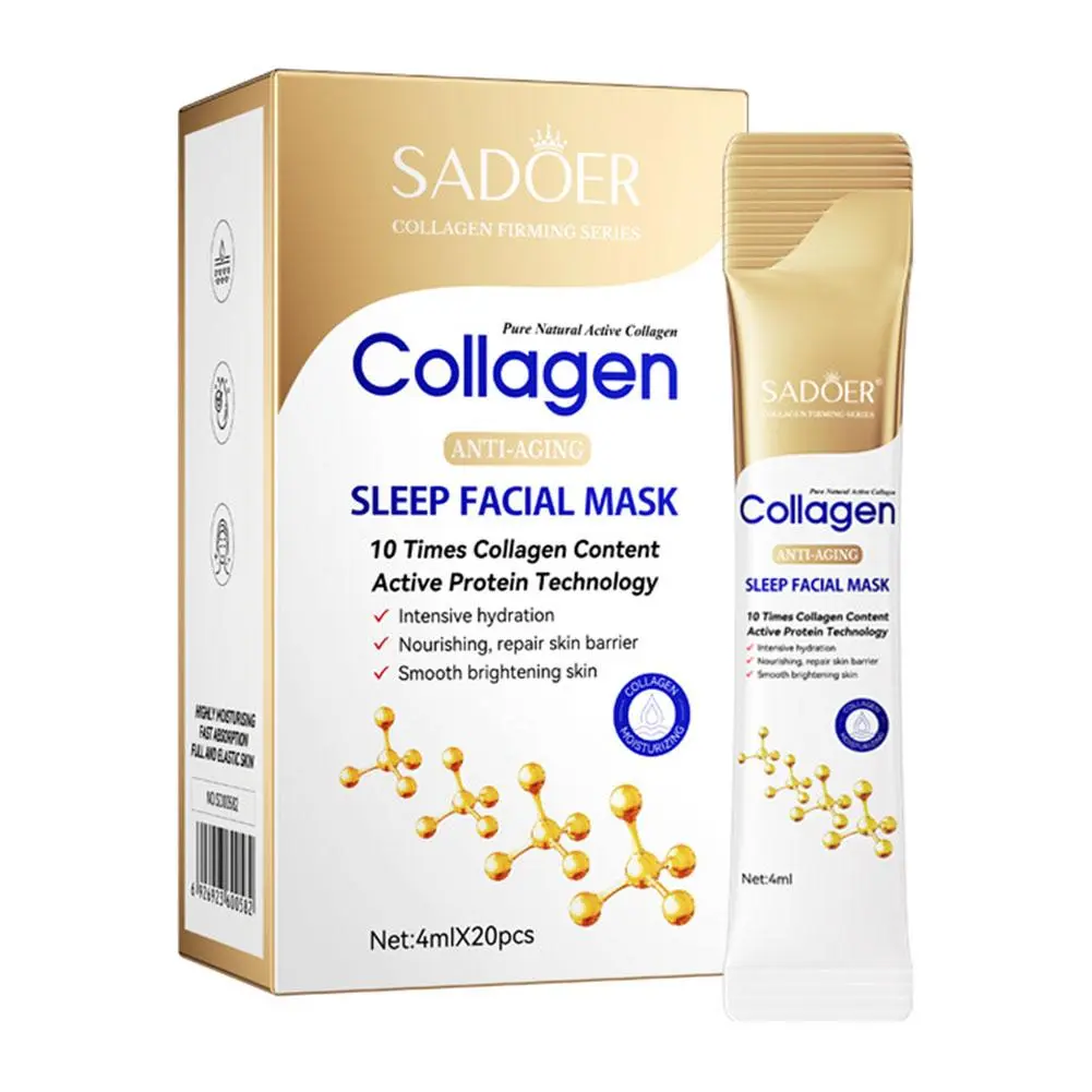 Collagen Firming Good Night Sleeping Mask Moisturizing Oil-Control Care Skin T4S7